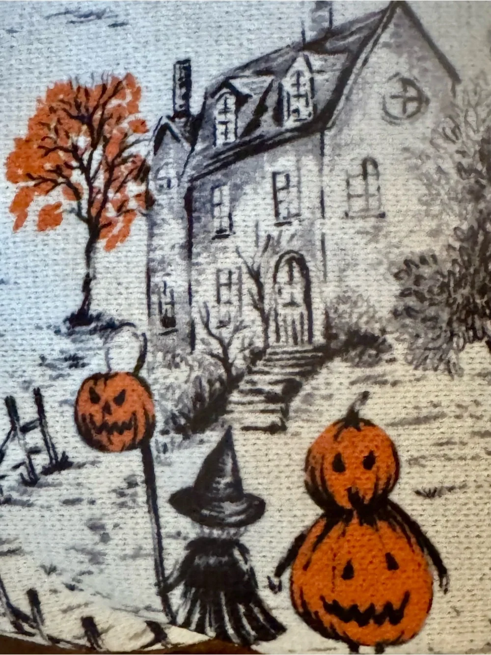 Nicole Miller Halloween Village Reversible Decorative Throw - Gorgeous Blanket!
